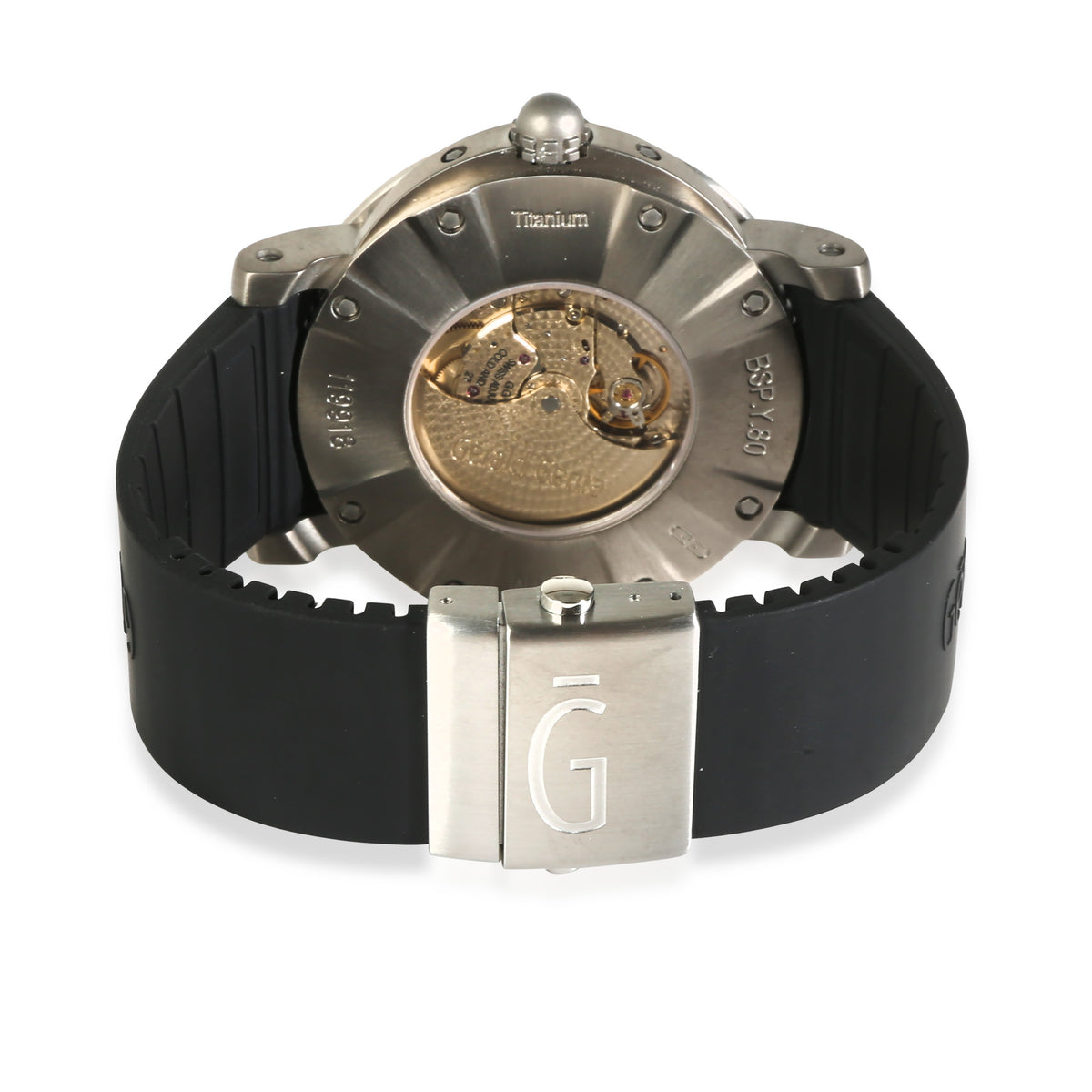 Gerald Genta Arena Bi Retro Sport BSP.Y.80.263.CA.BD Men's Watch in  Titanium bv