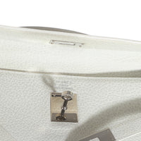 Hermès Gris Perle White Buffalo Skipper Dalmatian Retourne Kelly 35 PHW Handbag ad1