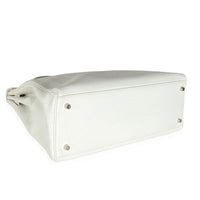 Hermès Gris Perle White Buffalo Skipper Dalmatian Retourne Kelly 35 PHW Handbag av