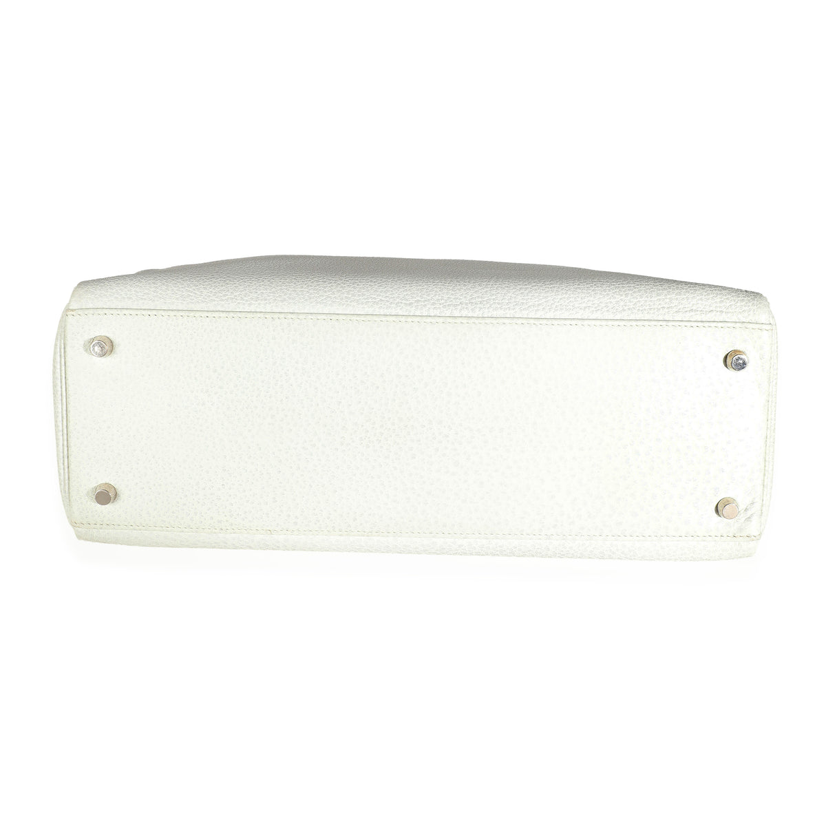 Hermès Gris Perle White Buffalo Skipper Dalmatian Retourne Kelly 35 PHW Handbag box