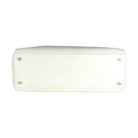 Hermès Gris Perle White Buffalo Skipper Dalmatian Retourne Kelly 35 PHW Handbag stamp