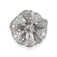 BVLGARI Bvlgari Divas' Dream En Tremblant Pave Diamond Ring in 18K White Gold 1.85 CTW fv