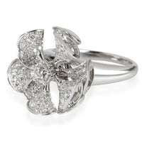 BVLGARI Bvlgari Divas' Dream En Tremblant Pave Diamond Ring in 18K White Gold 1.85 CTW sv