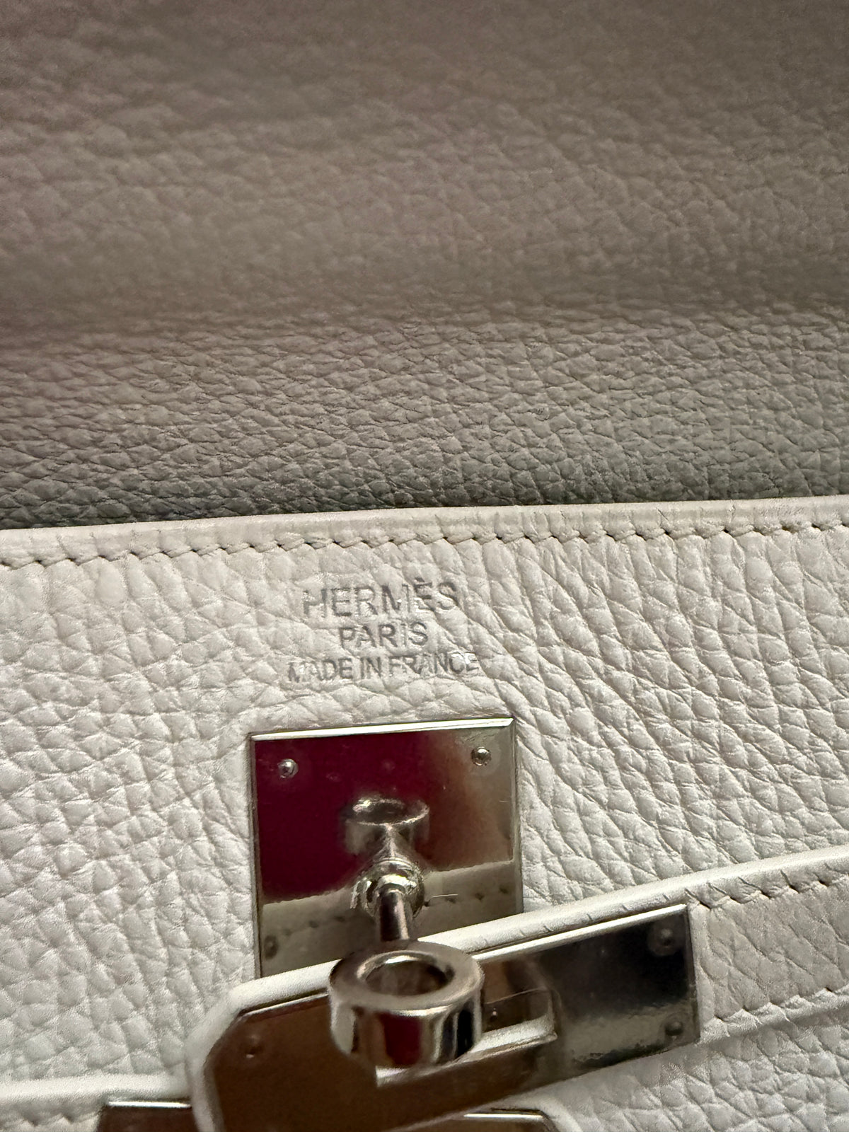 Hermès White Togo Retourne Kelly 35 PHW Handbag ad3