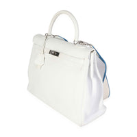 Hermès White Togo Retourne Kelly 35 PHW Handbag sv