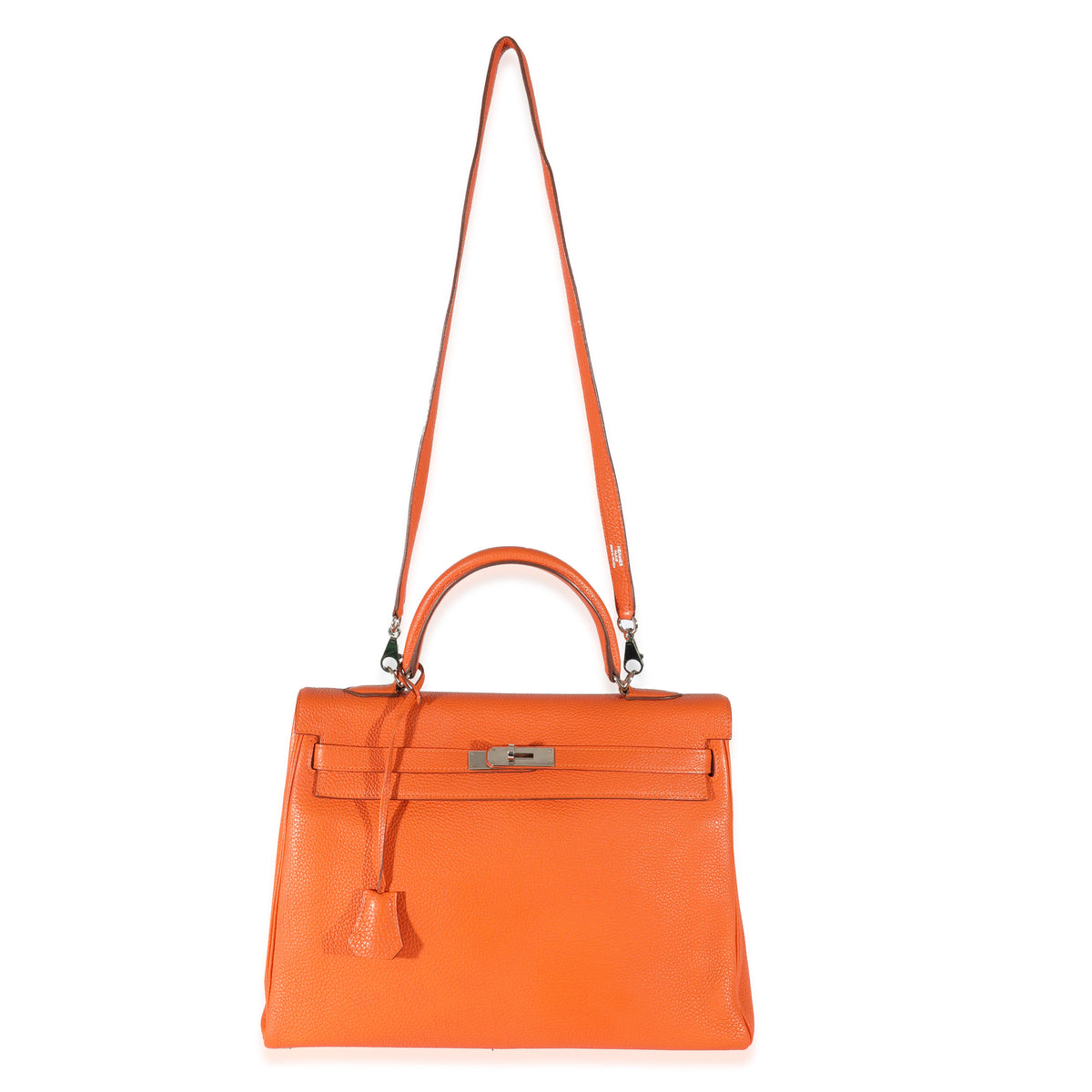 Hermès Feu Togo Retourne Kelly 35 PHW Handbag bv