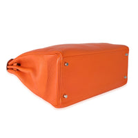 Hermès Feu Togo Retourne Kelly 35 PHW Handbag clasp