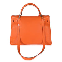 Hermès Feu Togo Retourne Kelly 35 PHW Handbag pv