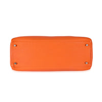 Hermès Feu Togo Retourne Kelly 35 PHW Handbag stamp