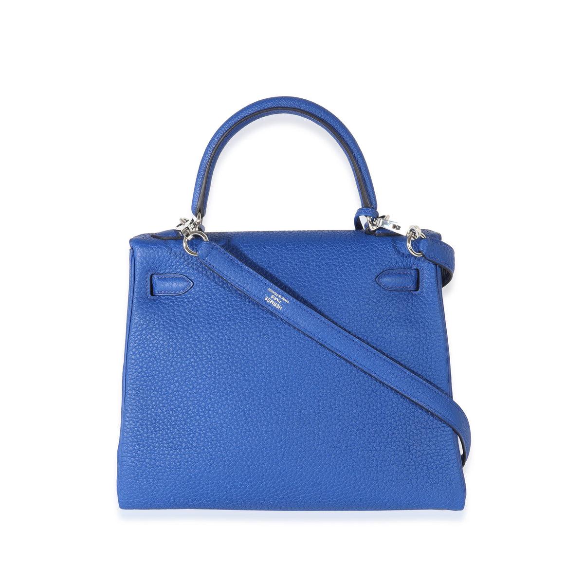 Hermès Bleu Royal Togo Kelly Retourne 25 PHW Handbag bv