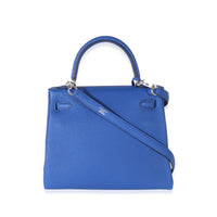 Hermès Bleu Royal Togo Kelly Retourne 25 PHW Handbag bv
