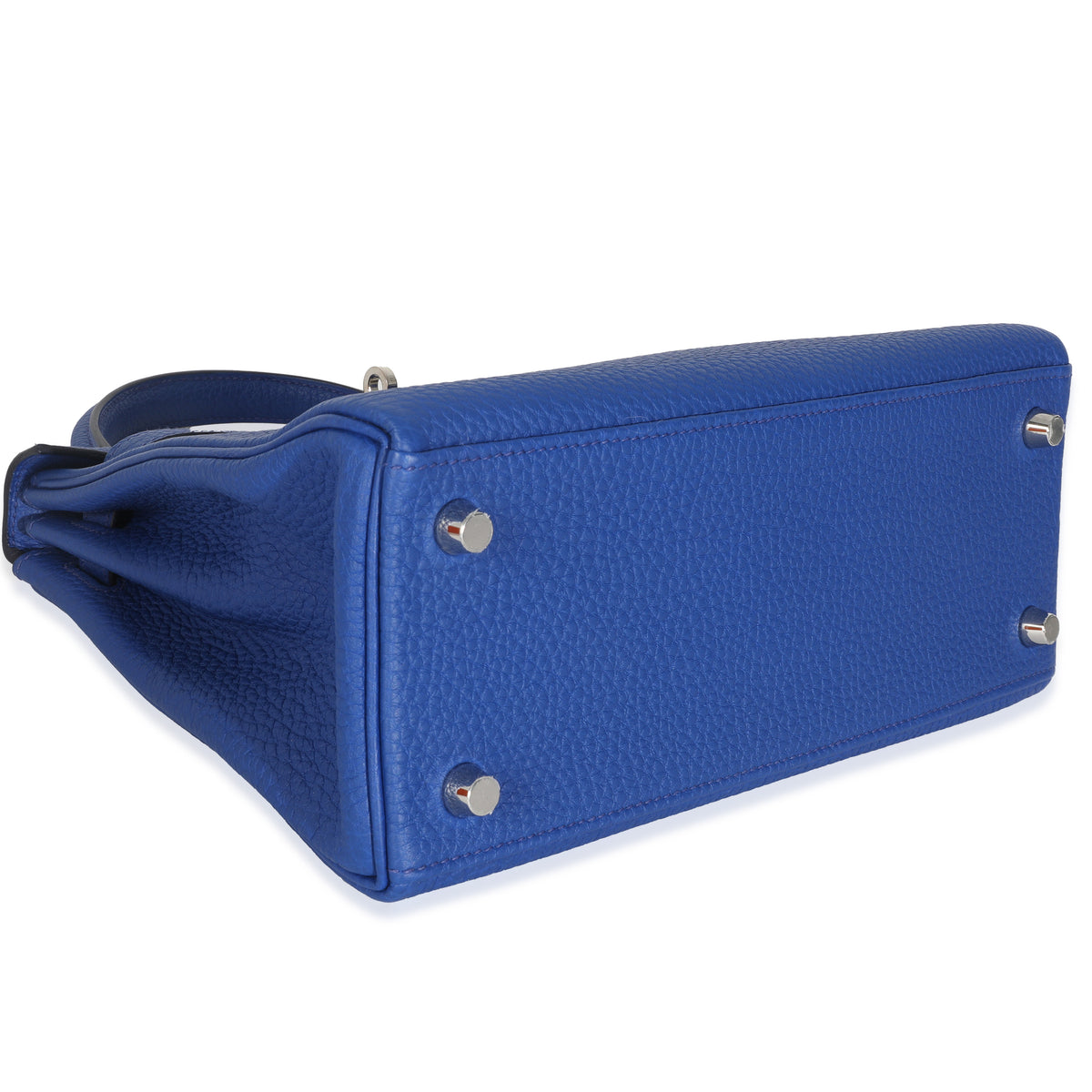 Hermès Bleu Royal Togo Kelly Retourne 25 PHW Handbag clasp