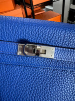 Hermès Bleu Royal Togo Kelly Retourne 25 PHW Handbag