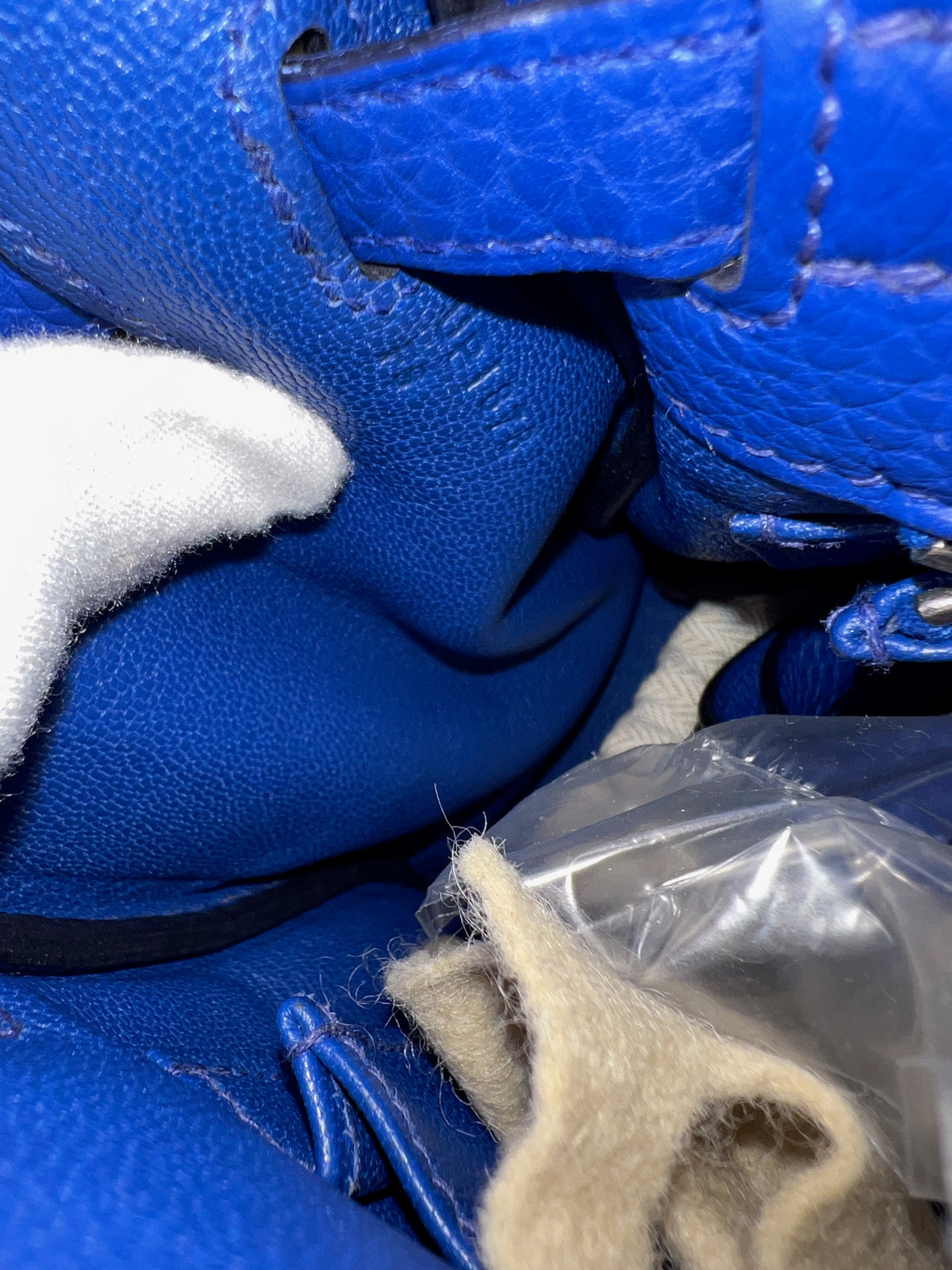 Hermès Bleu Royal Togo Kelly Retourne 25 PHW Handbag