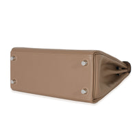 Hermès Beige De Weimar Swift Retourne Kelly 25 PHW Handbag box