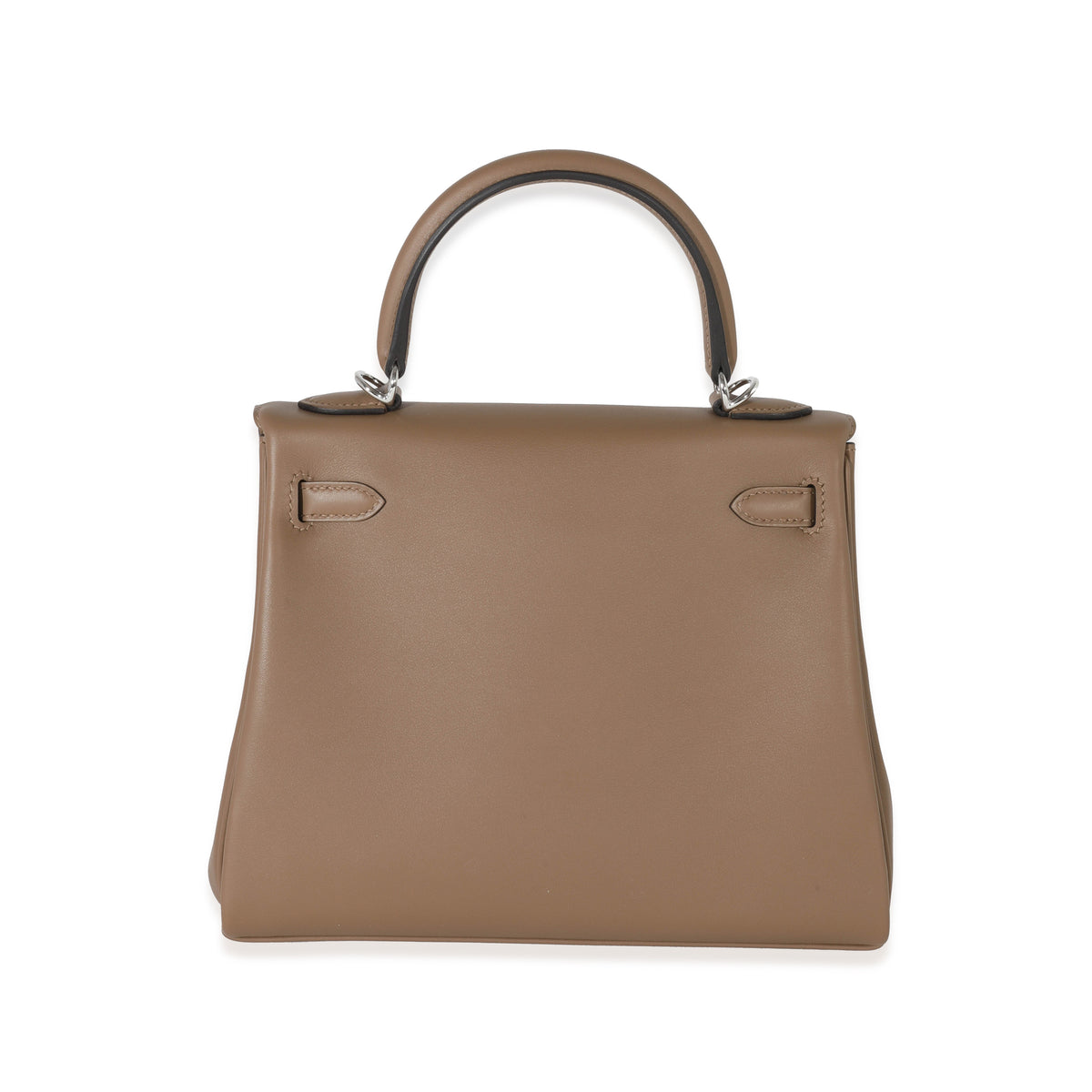 Hermès Beige De Weimar Swift Retourne Kelly 25 PHW Handbag pv