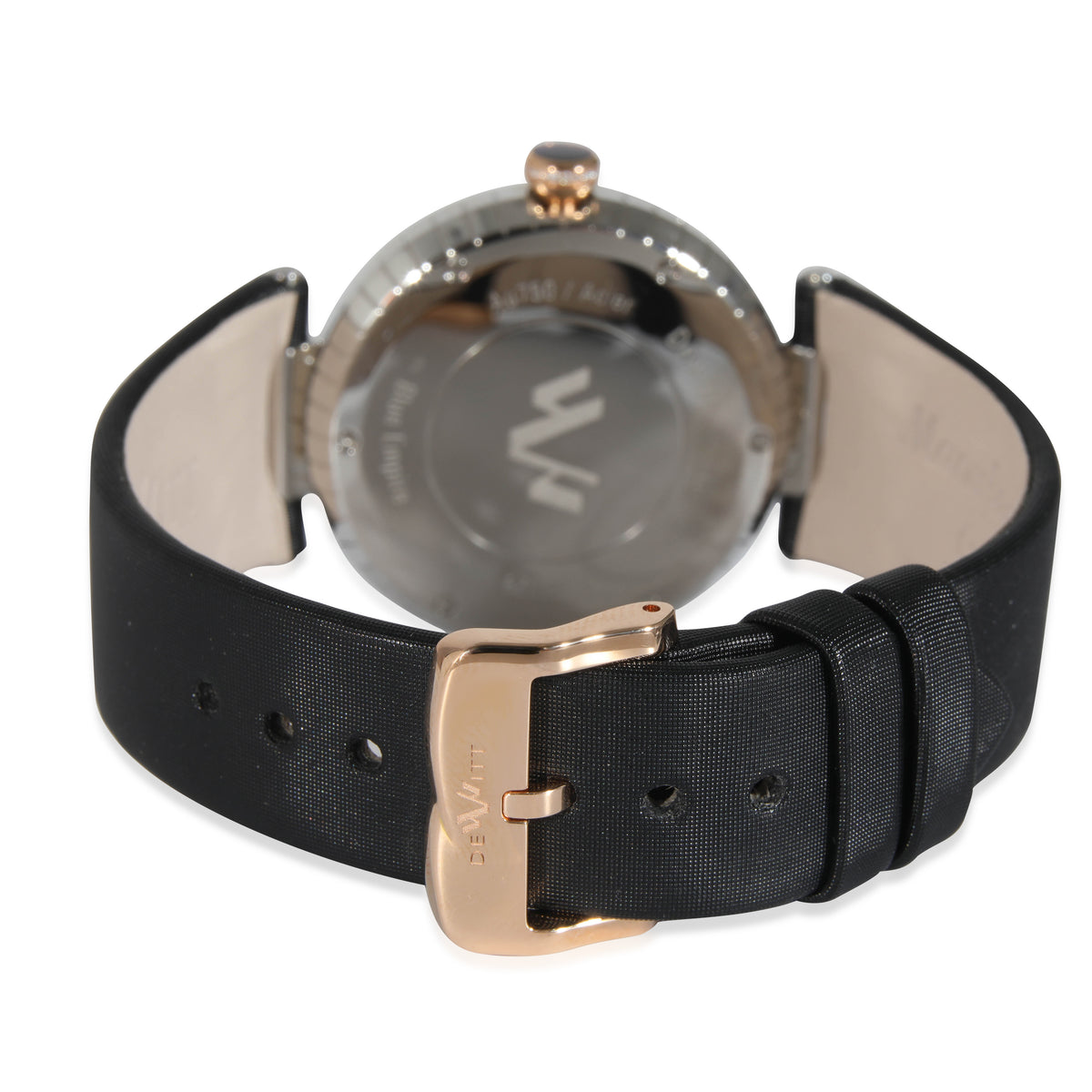 DeWitt Blue Empire BEM.QZ.001 BLK Unisex Watch in 18kt Stainless Steel/Rose Gold bv