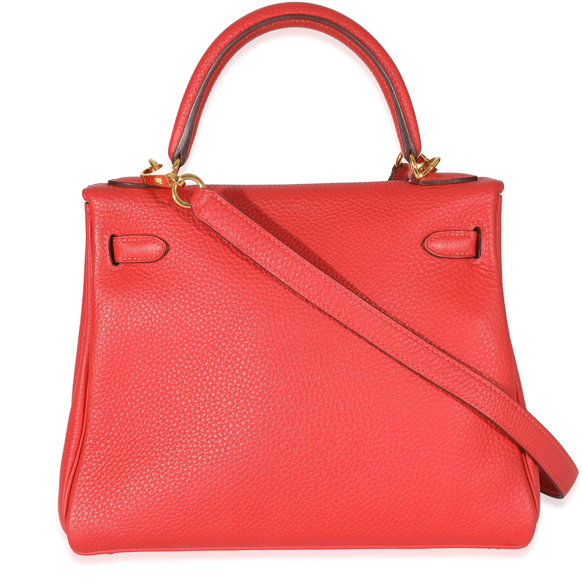 Hermès Geranium Togo Retourne Kelly 25 GHW Handbag bv