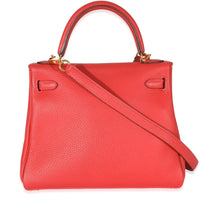 Hermès Geranium Togo Retourne Kelly 25 GHW Handbag bv