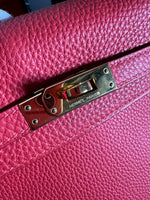 Hermès Geranium Togo Retourne Kelly 25 GHW Handbag