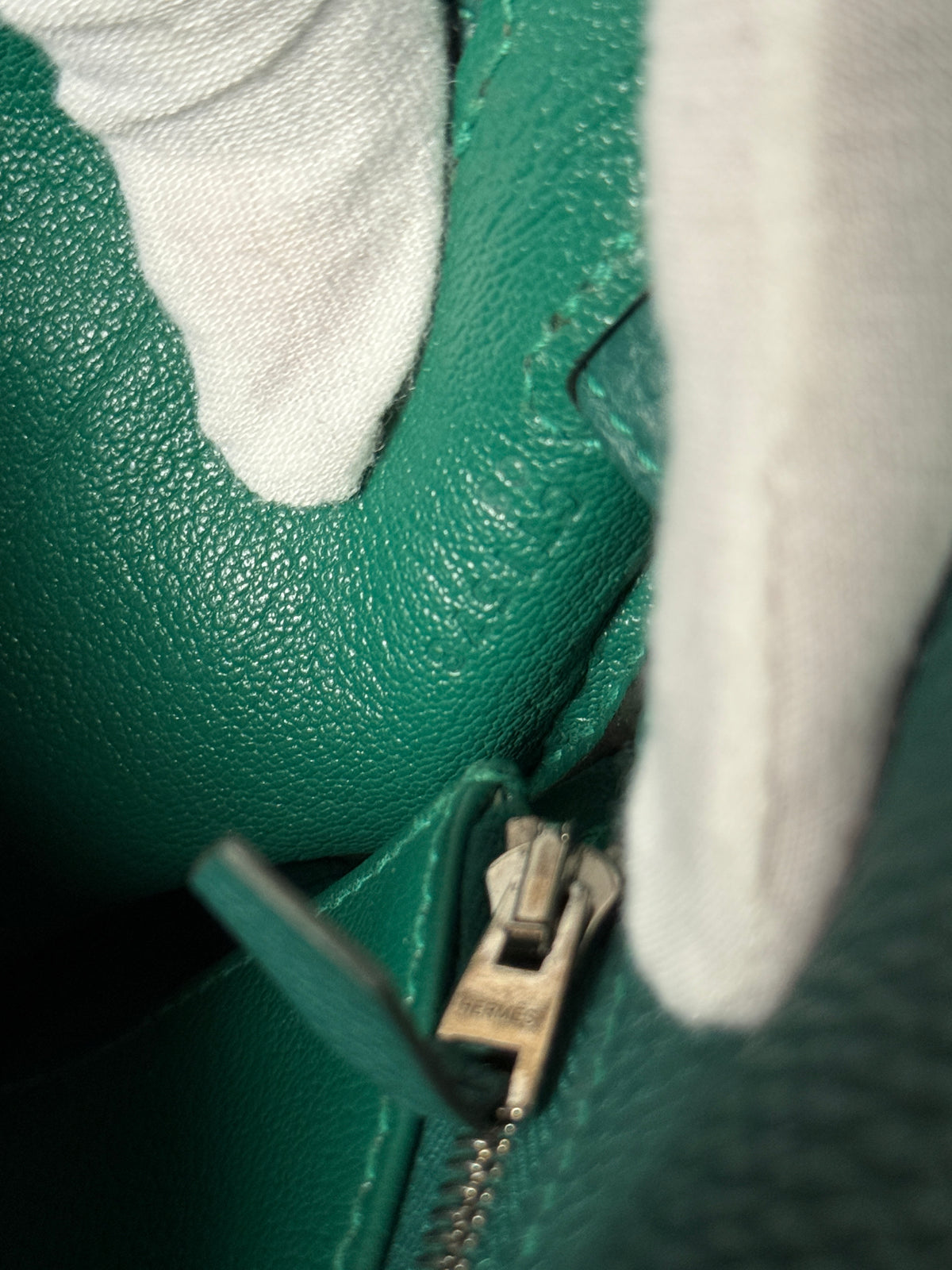 Hermès Malachite Togo Retourne Kelly 25 PHW Handbag ad4