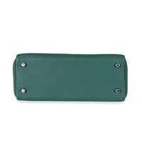 Hermès Malachite Togo Retourne Kelly 25 PHW Handbag stamp