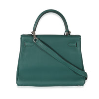 Hermès Malachite Togo Retourne Kelly 25 PHW Handbag sv