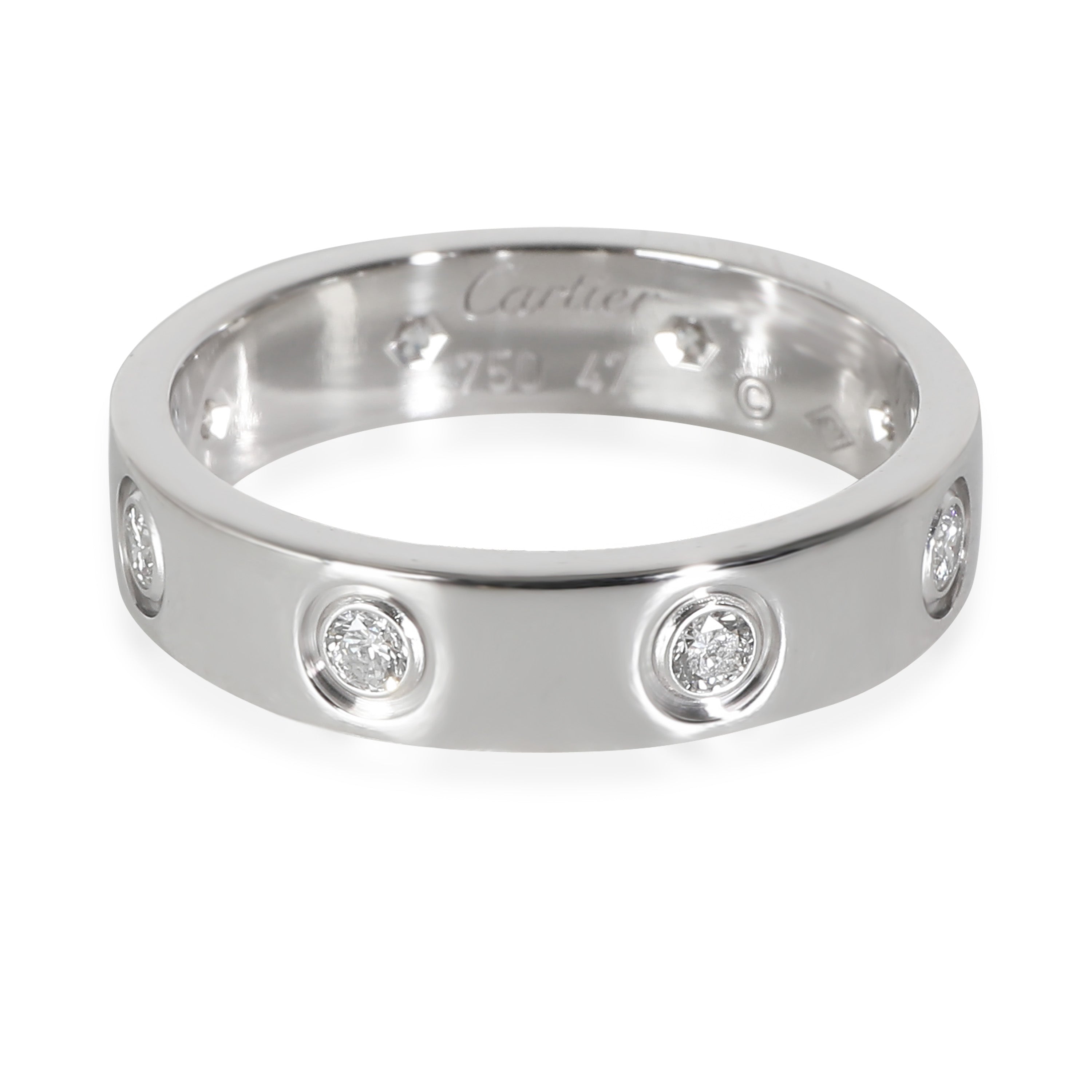 Cartier White Gold Small Model Love Ring fv
