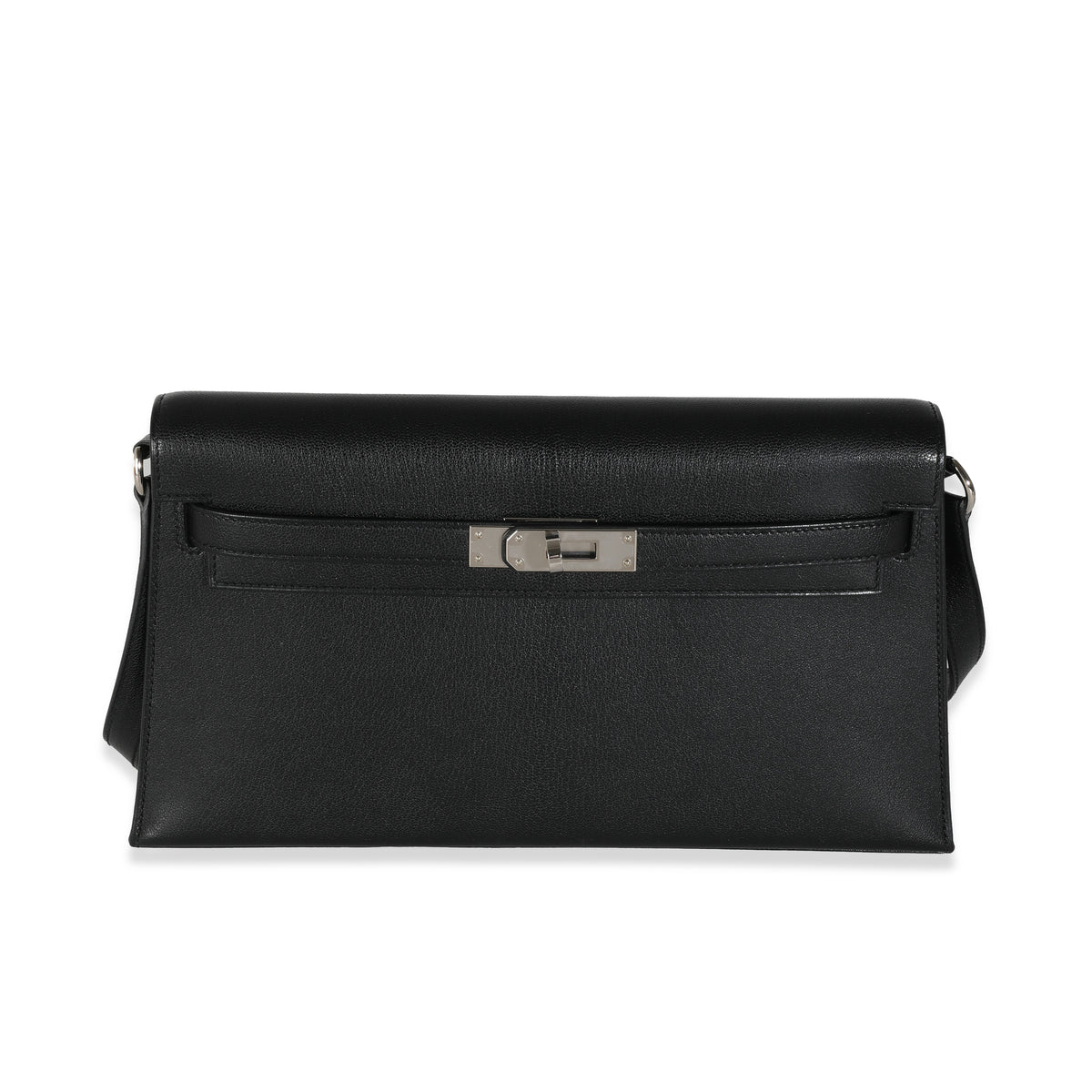 Hermès Black Chevre Chamkila Kelly Elan PHW Handbag bv