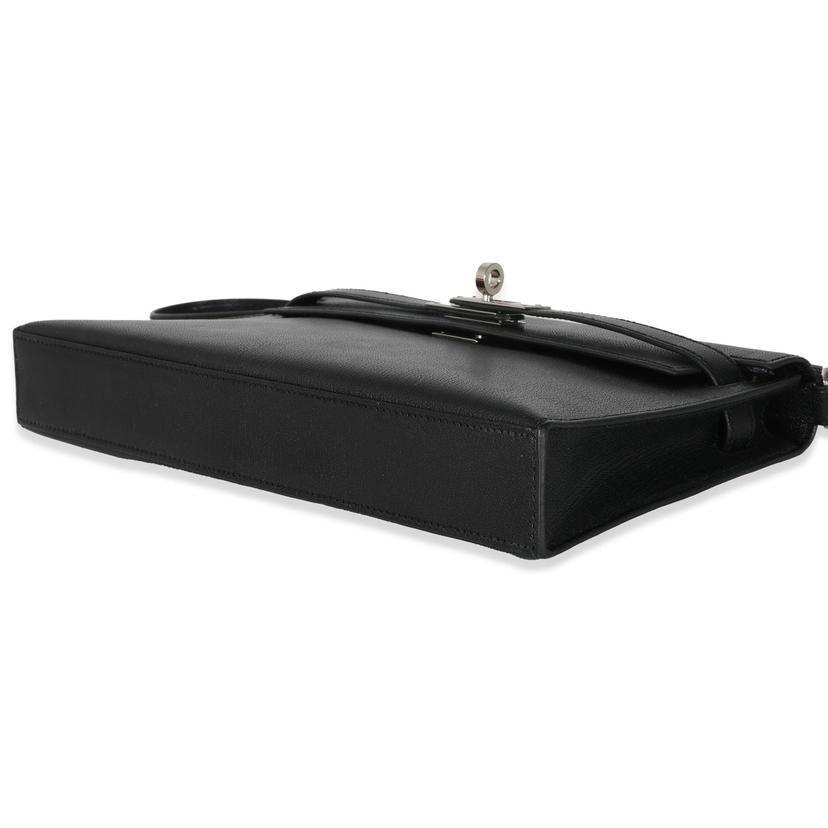 Hermès Black Chevre Chamkila Kelly Elan PHW Handbag clasp