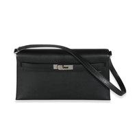 Hermès Black Chevre Chamkila Kelly Elan PHW Handbag fv