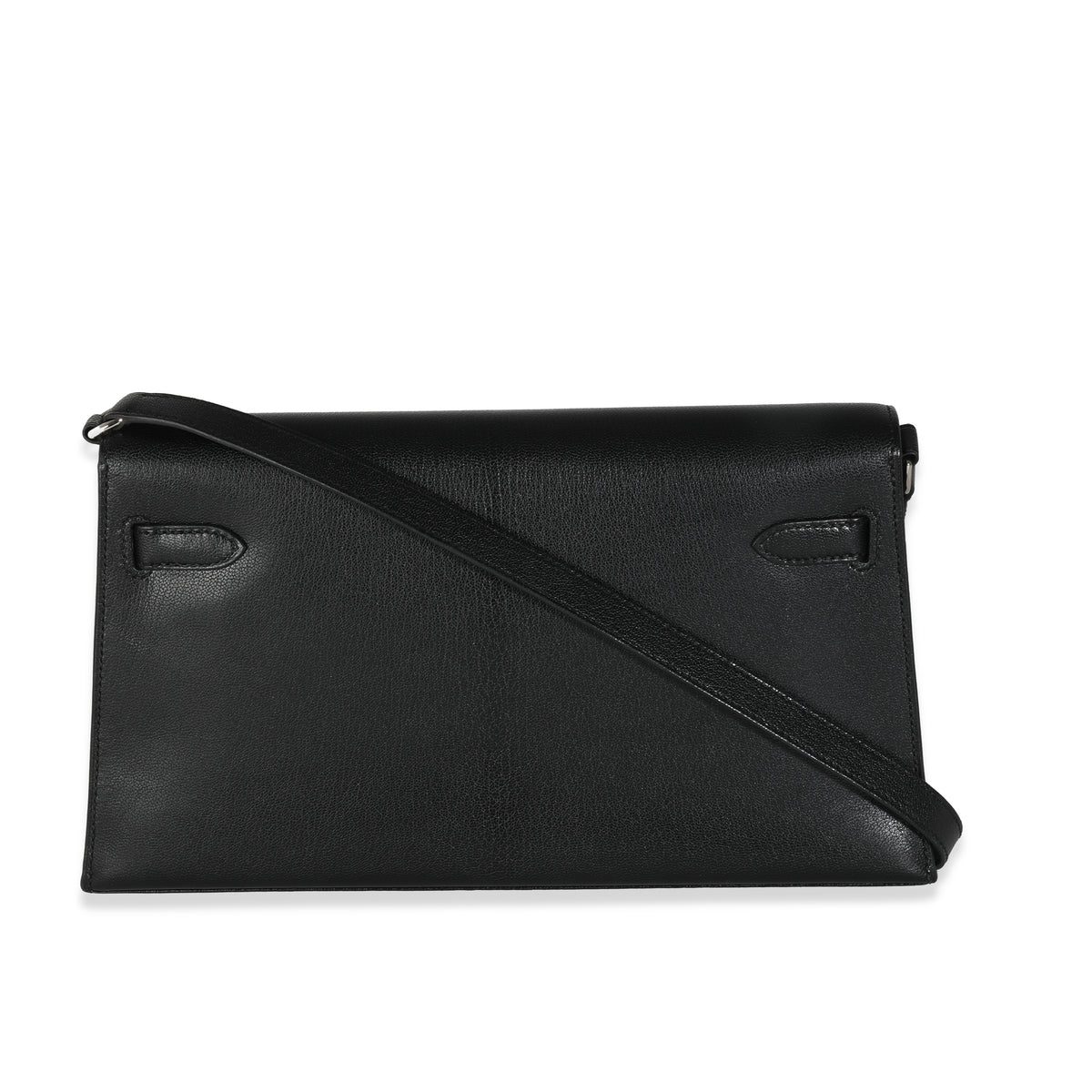 Hermès Black Chevre Chamkila Kelly Elan PHW Handbag stamp