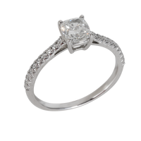 Tiffany & Co. 0.89 ct Cushion Modified Diamond Novo Engagement Ring