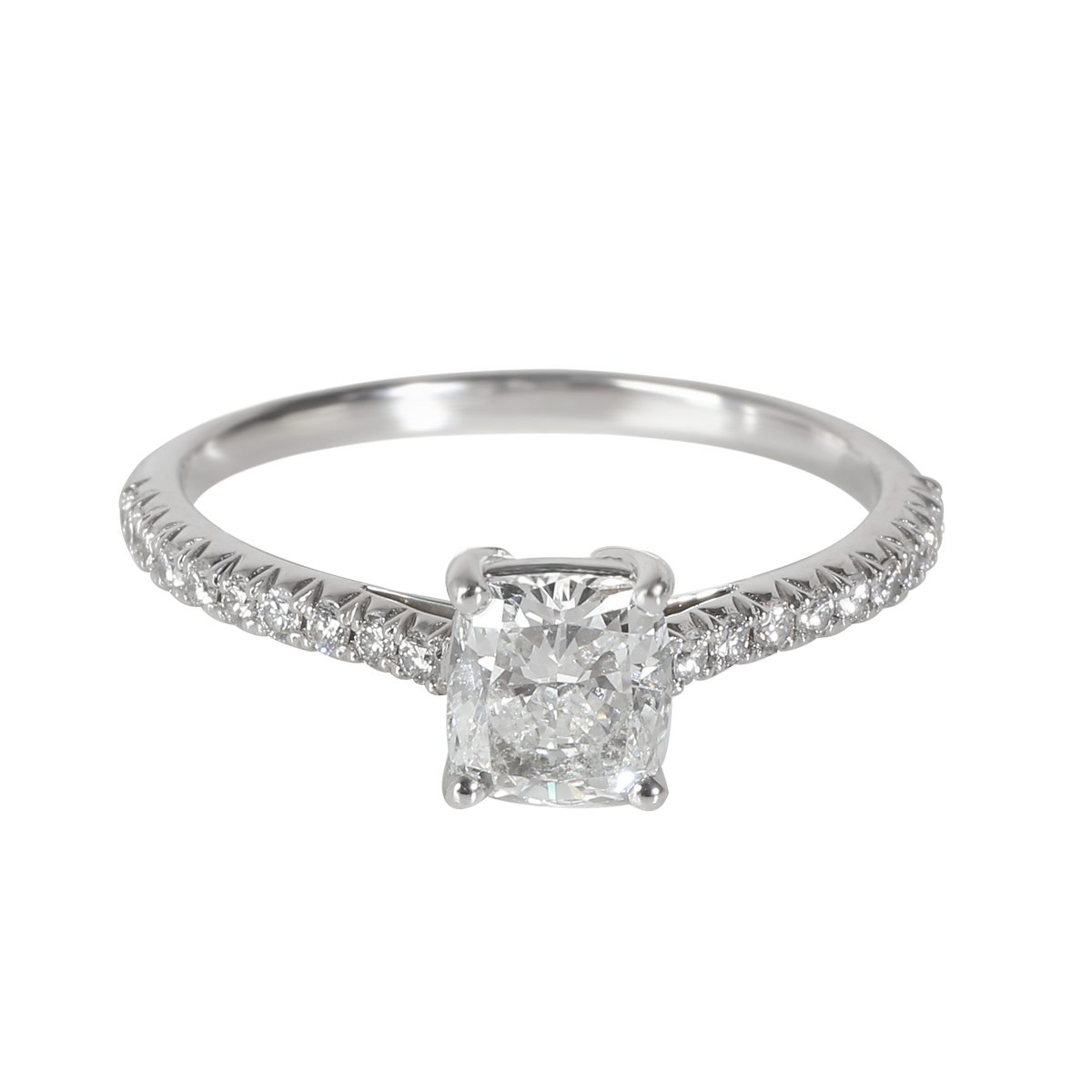 Tiffany & Co. 0.89 ct Cushion Modified Diamond Novo Engagement Ring