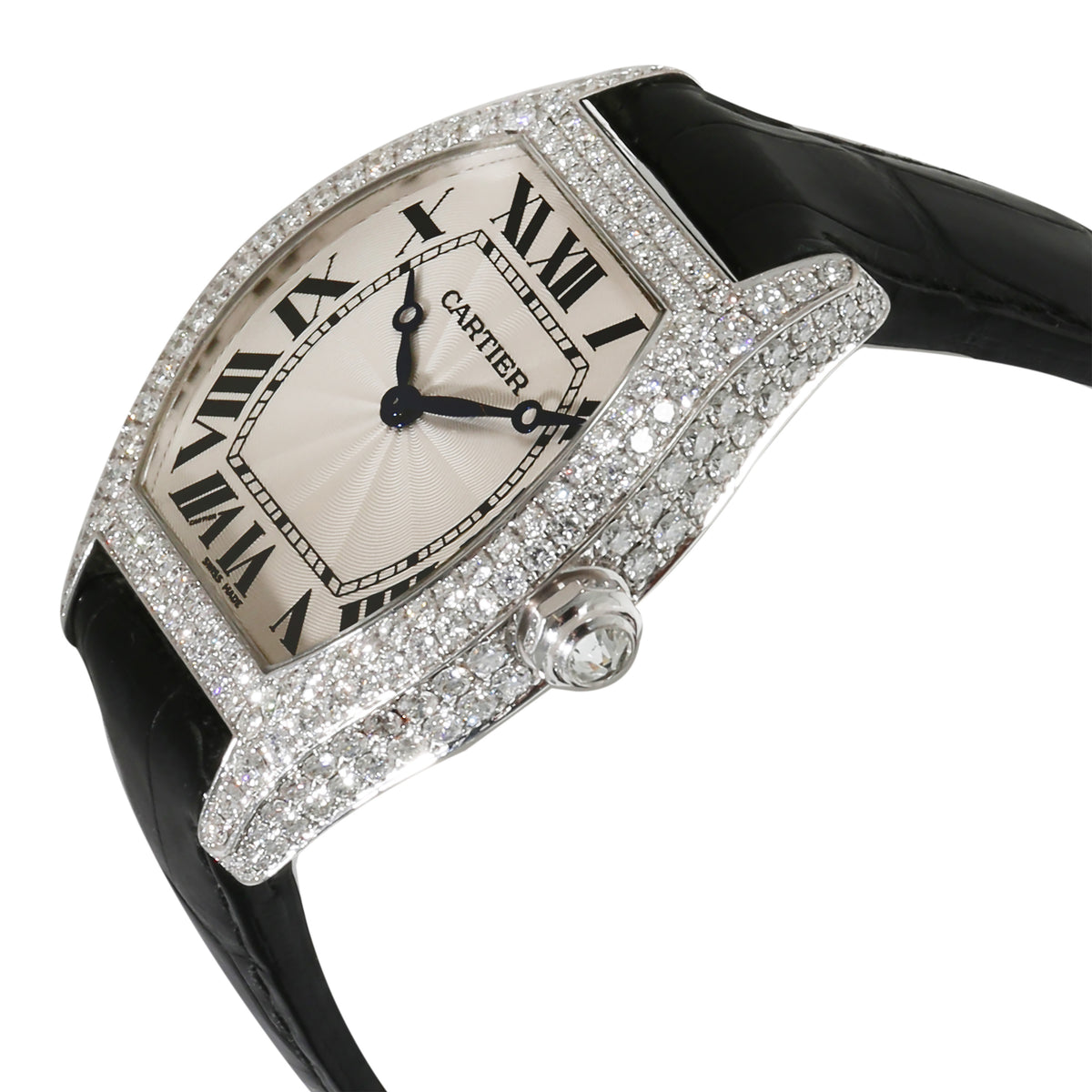 Cartier Tortue de  WA504351 Unisex Watch in 18kt White Gold lv