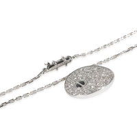 Cartier Diamond & Black Ceramic Love Pendant (White Gold) clasp