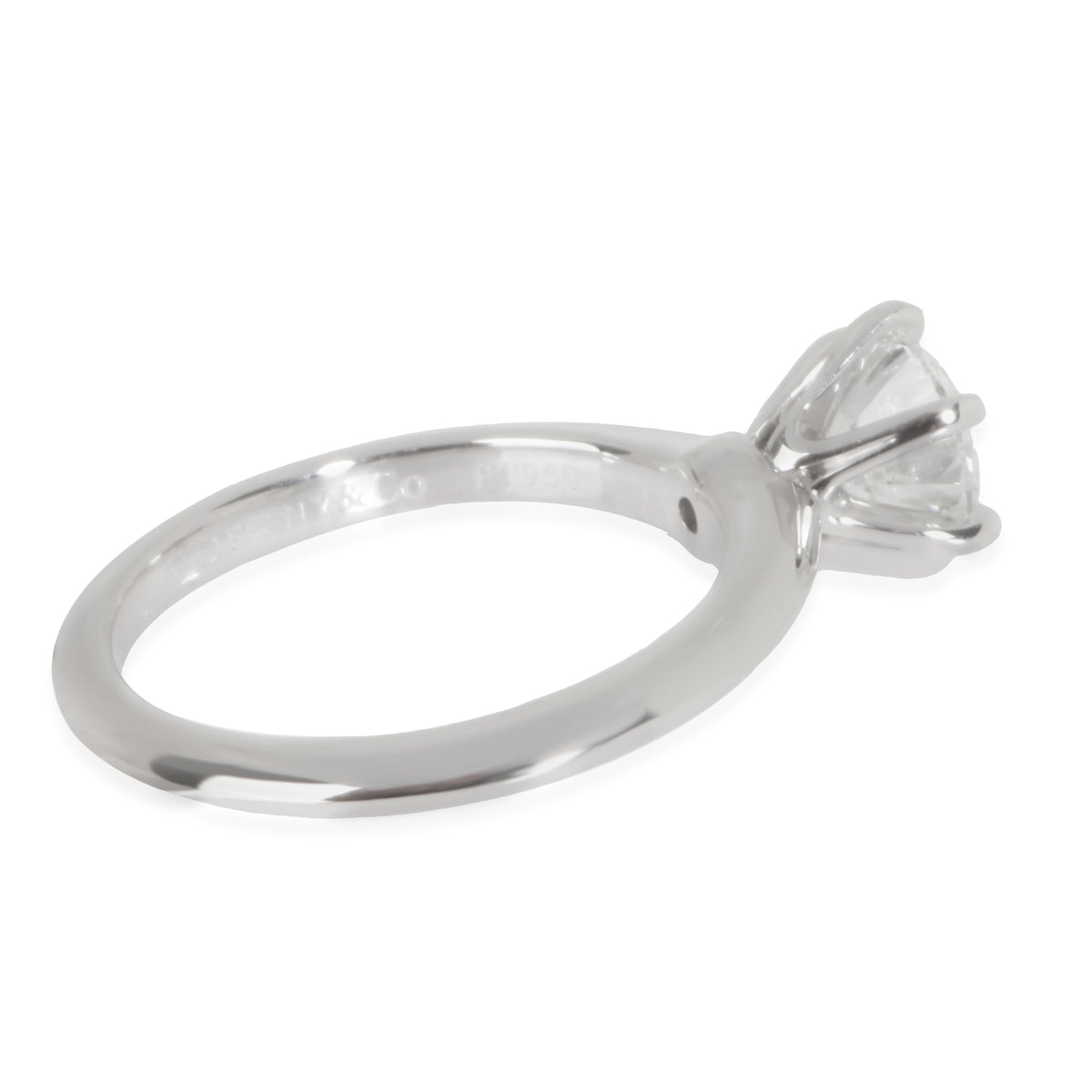 Tiffany & Co. Solitaire Engagement Ring in Platinum F VS2 1.00 CTW sv