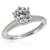 Tiffany & Co. Tiffany Solitaire Engagement Ring in  Platinum H VS2 1.02 CTW pv