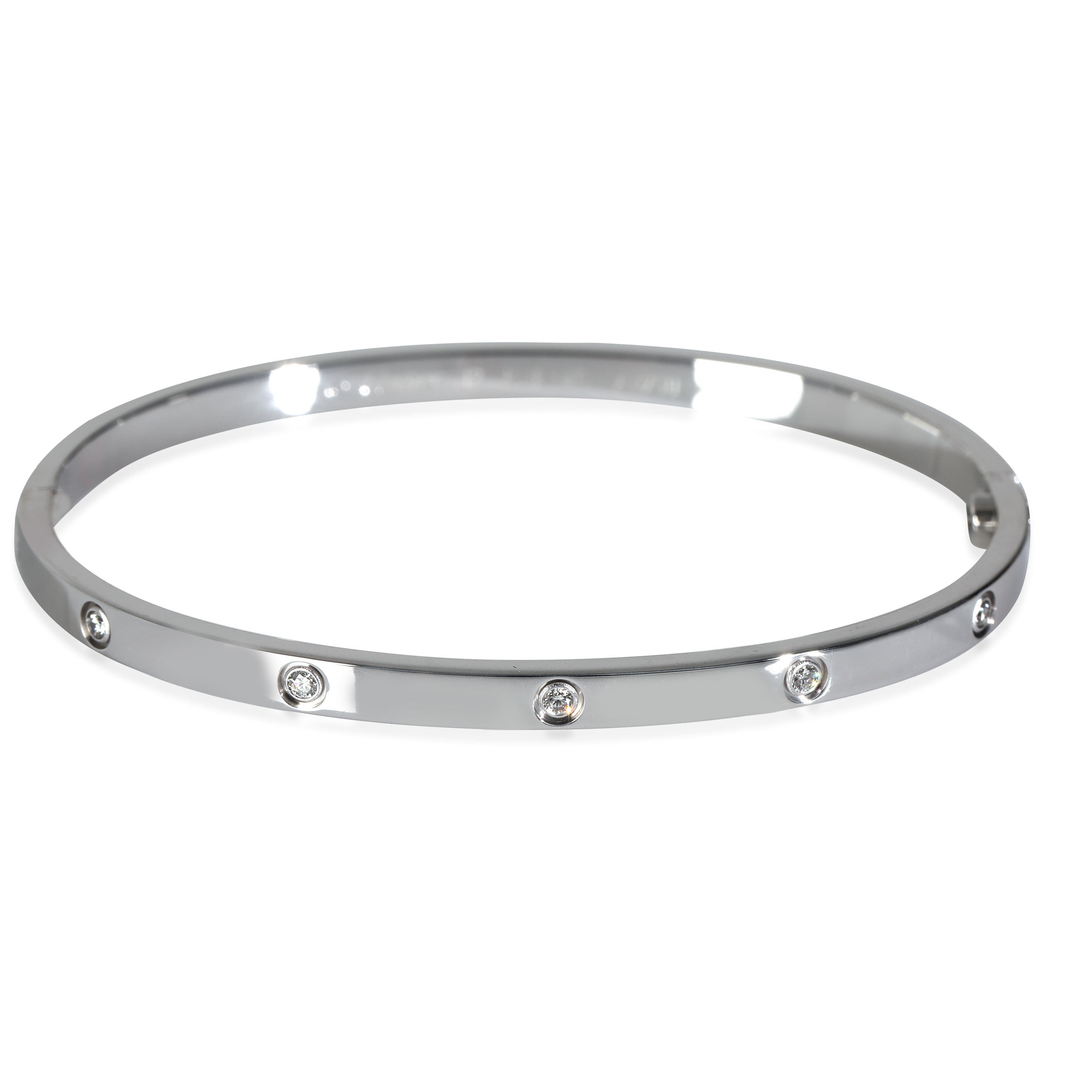 Cartier White Gold Diamond Small Model Love Bracelet fv