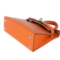 Hermès Feu Terre Battue Verso Mysore Chevre Sellier Mini Kelly 20 II PHW Handbag box