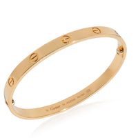Cartier Yellow Gold  Love Bracelet clasp