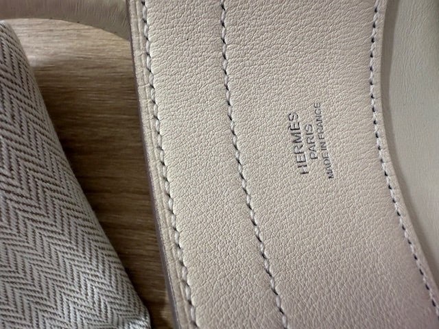 Hermès Craie Milo Lambskin Swift Mini Aline Handbag ad3