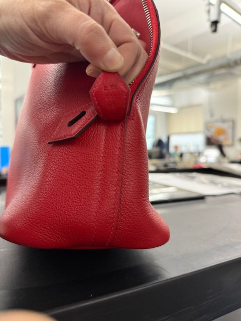 Hermès Rouge Pivoine Evercolor 1923 Bolide 30 PHW Handbag ad4