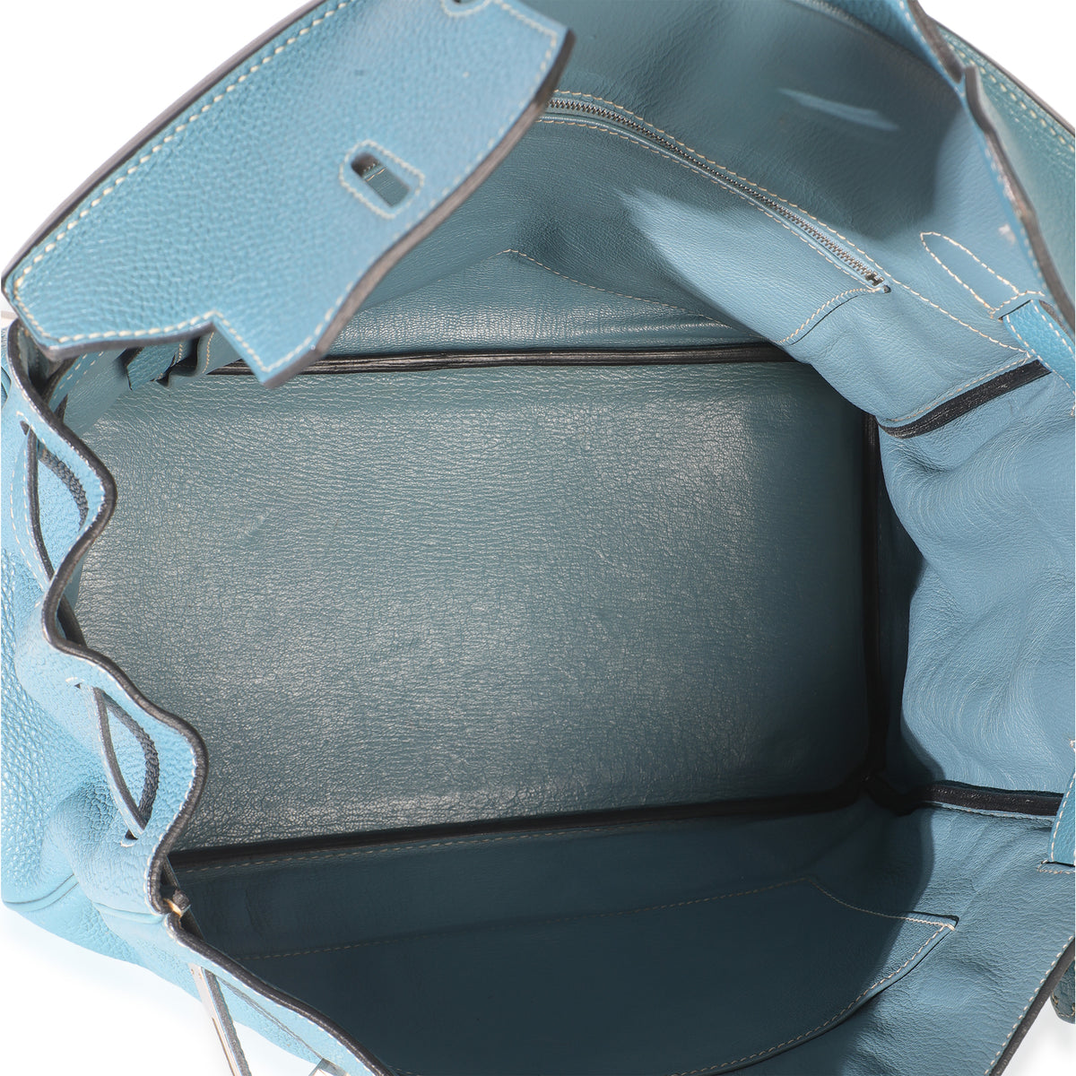 Hermès Bleu Jean Togo Birkin 35 PHW Handbag av