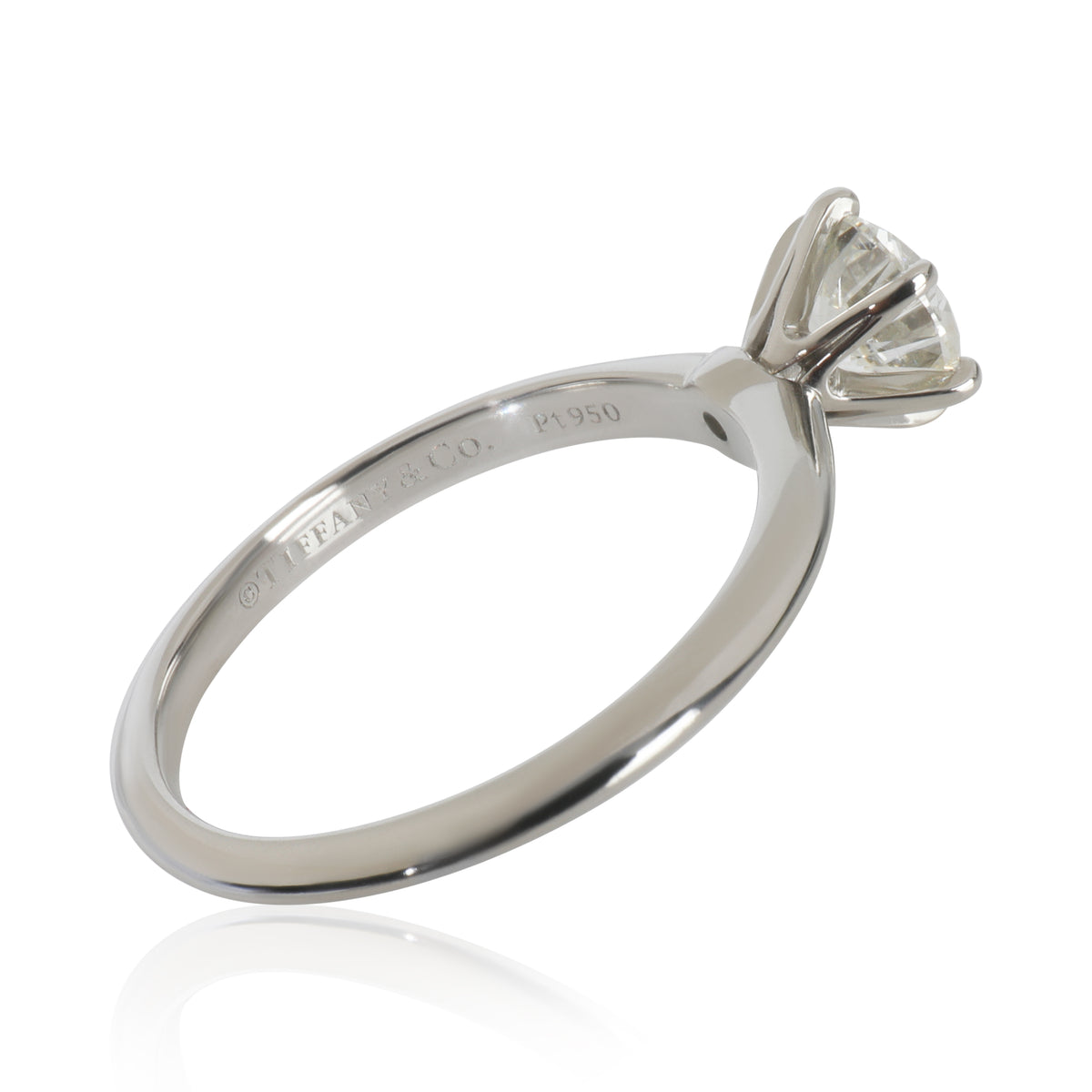 Tiffany & Co. 0.88 ct Round Brilliant Diamond Engagement Ring bv