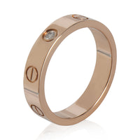Cartier Rose Gold Diamond Small Model Love Ring av