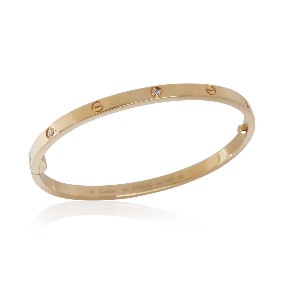 Cartier Yellow Gold Diamond Small Model Love Bracelet bv
