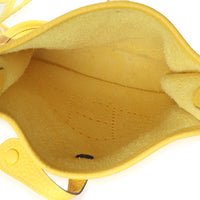 Hermès Jaune De Naples Clemence Mini Evelyne TPM PHW Handbag av