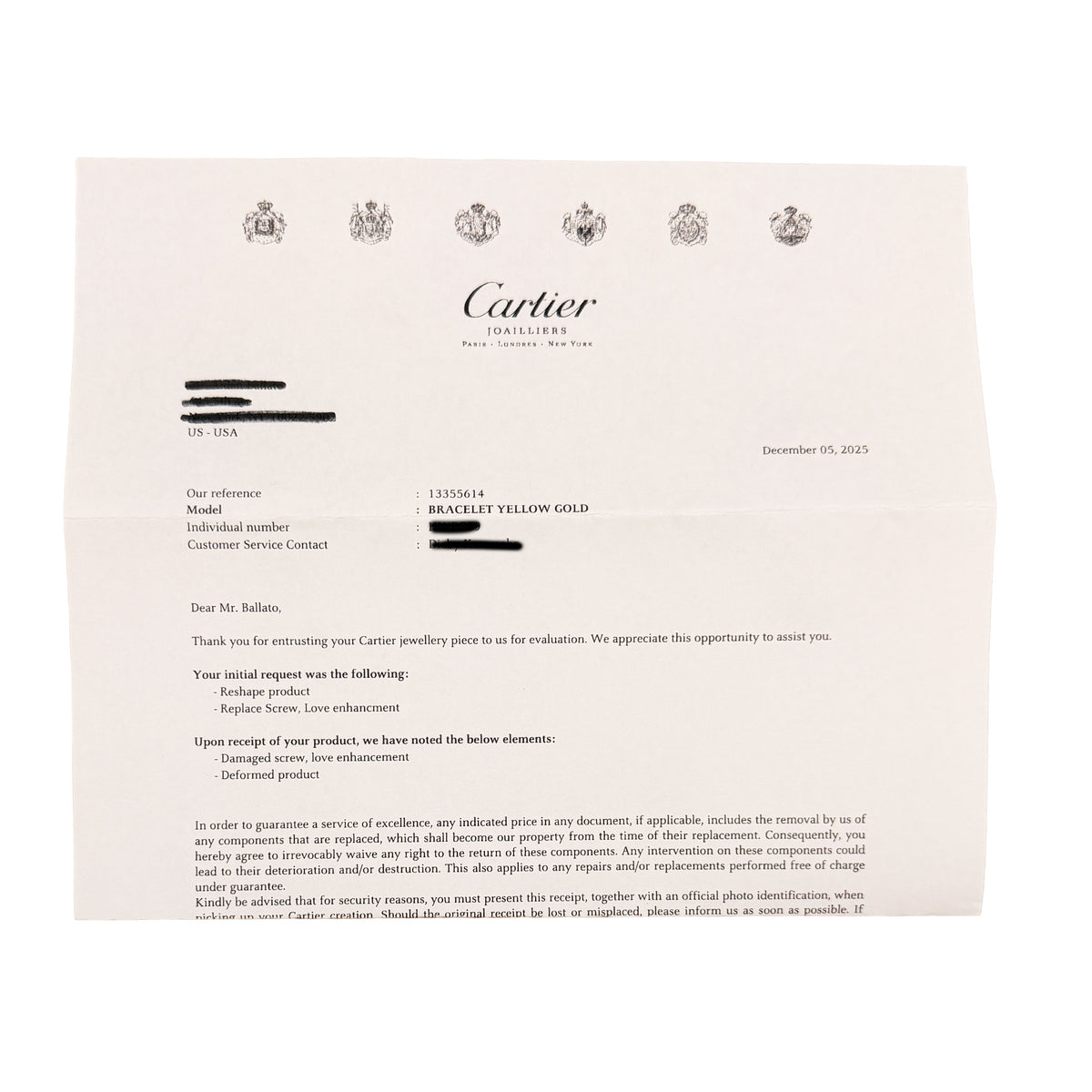 Cartier Yellow Gold Love Bracelet stamp