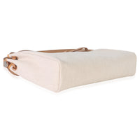 Hermès Ecru Beige Naturel Sable Toile Criss Viking Herbag Messenger 39 PHW Handbag clasp